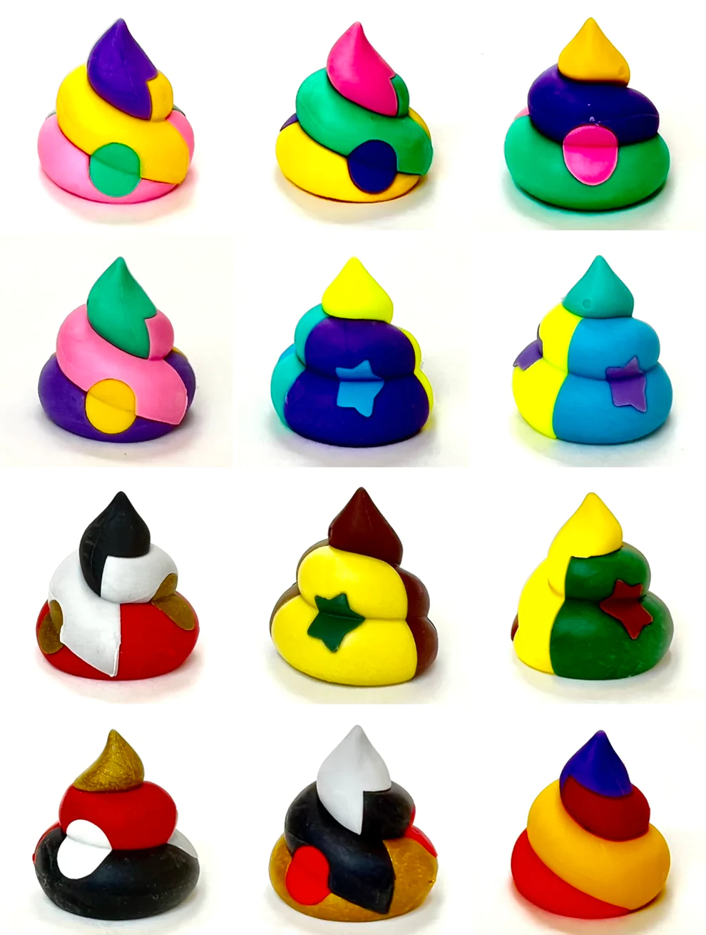 Poop Roket Rainbow Unchi Poop Eraser Iwako – www.shoptherocket.com