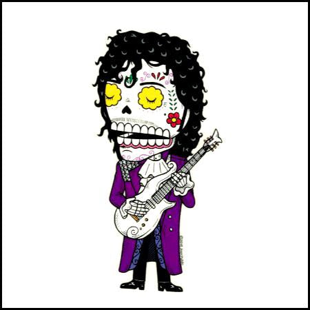 Prince Face Sticker Prince Sugar Skull Sticker – www.shoptherocket.com