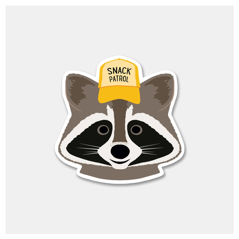 Raccoon Snack Sticker