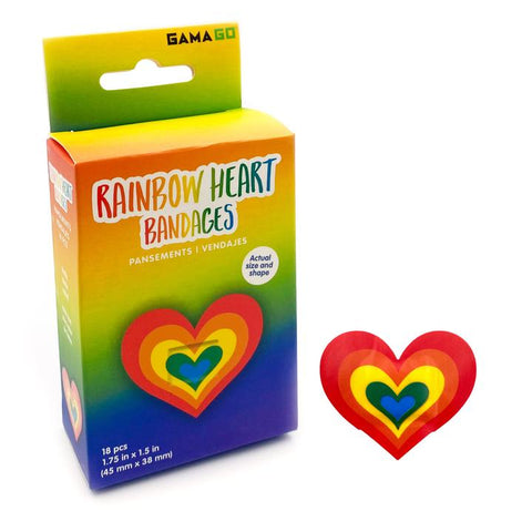 Rainbow Heart Bandages
