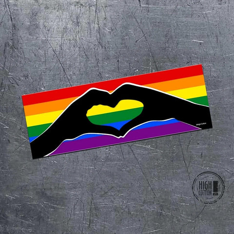 Rainbow Love Bumper Magnet
