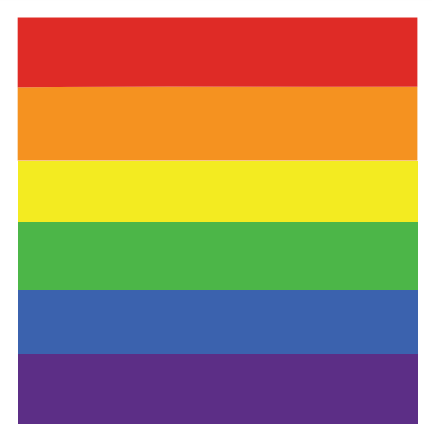 Rainbow Flag Holographic Sticker