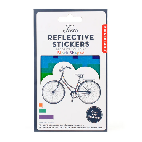 Reflective Block Bike Stickers