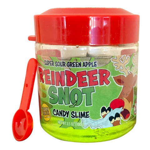 Reindeer Snot Sour Green Apple Candy Slime Christmas