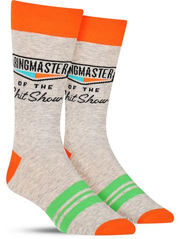Ringmaster Of The Shit Show Men's Socks