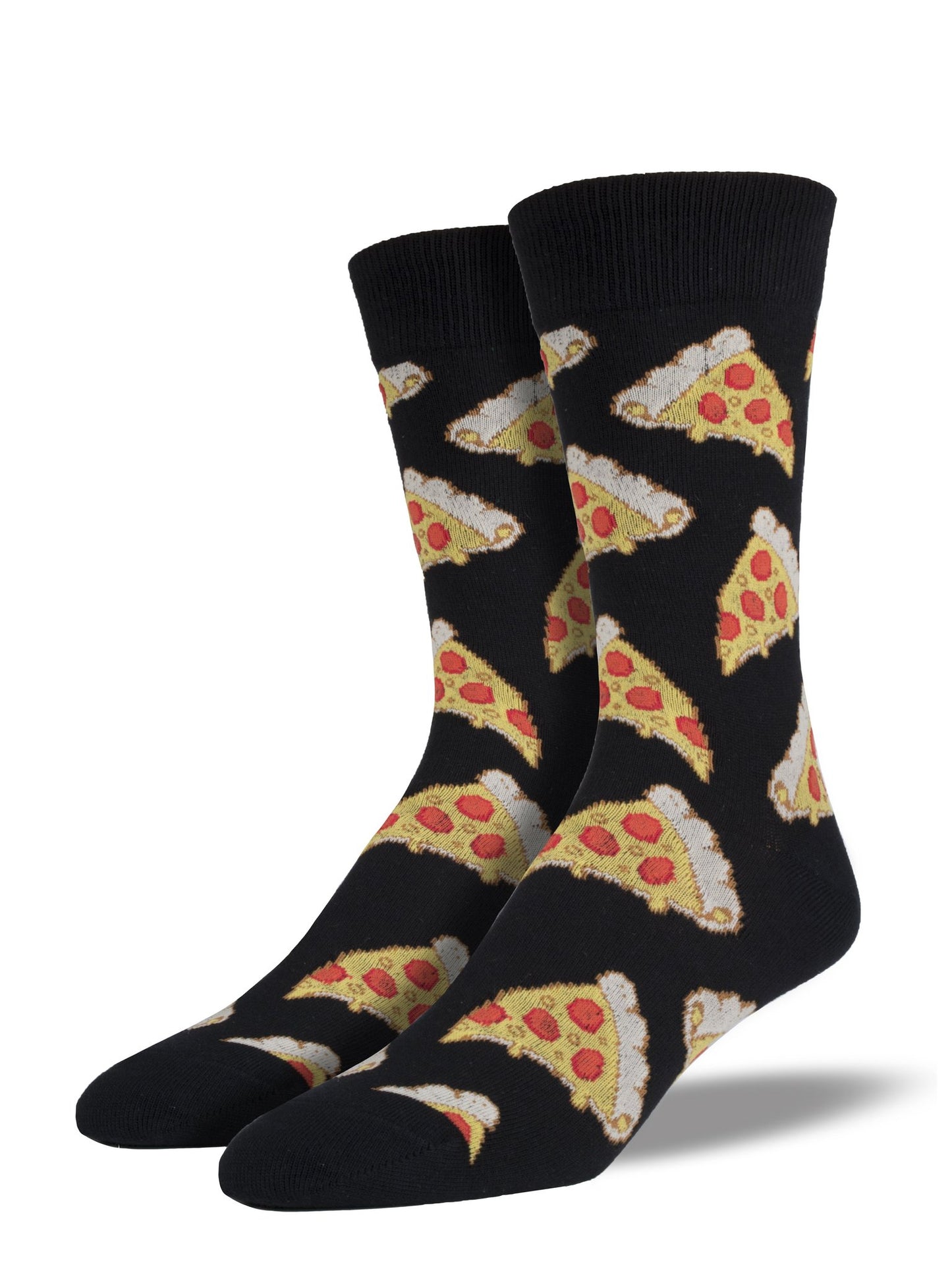 Pizza Men's Crew Socks Black