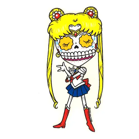 Sailor Moon Sugar Skull Sticker