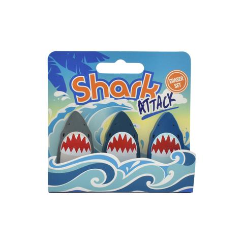 Shark Attack Eraser Set
