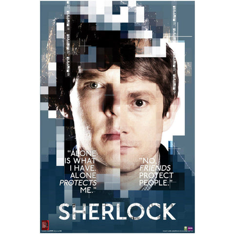 Sherlock Faces Poster