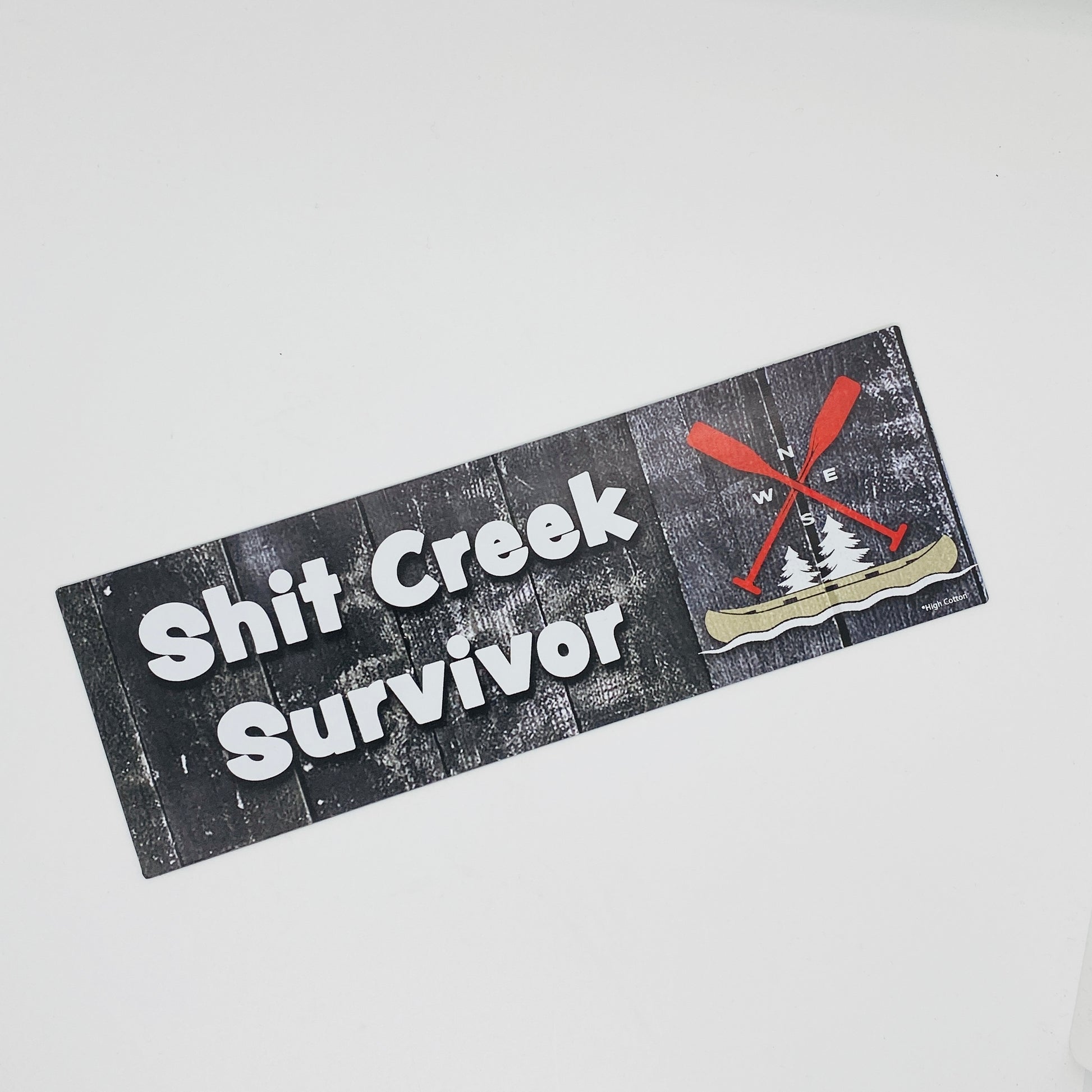 Shit Creek Survivor Magnetic Bumper Sticker