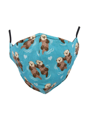 Significant Otter Face Mask Bright Blue