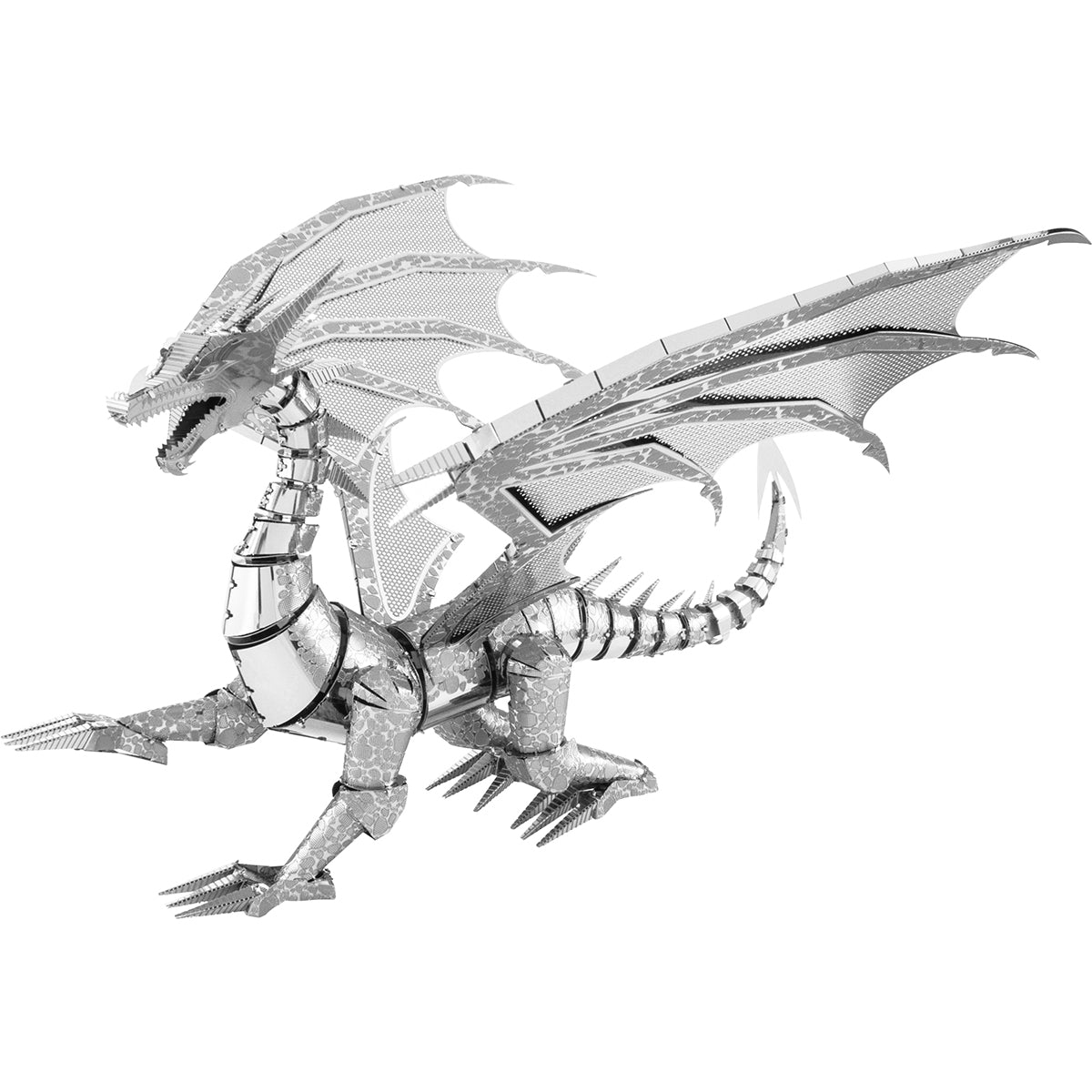 Silver Dragon Metal Model