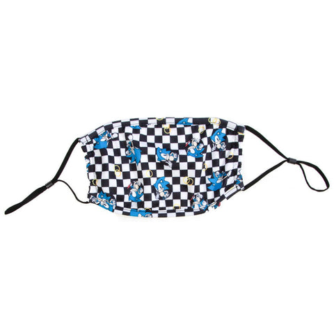 Sonic Checkered Face Mask