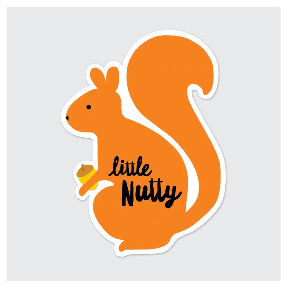 Squirrel Little Nutty Sticker