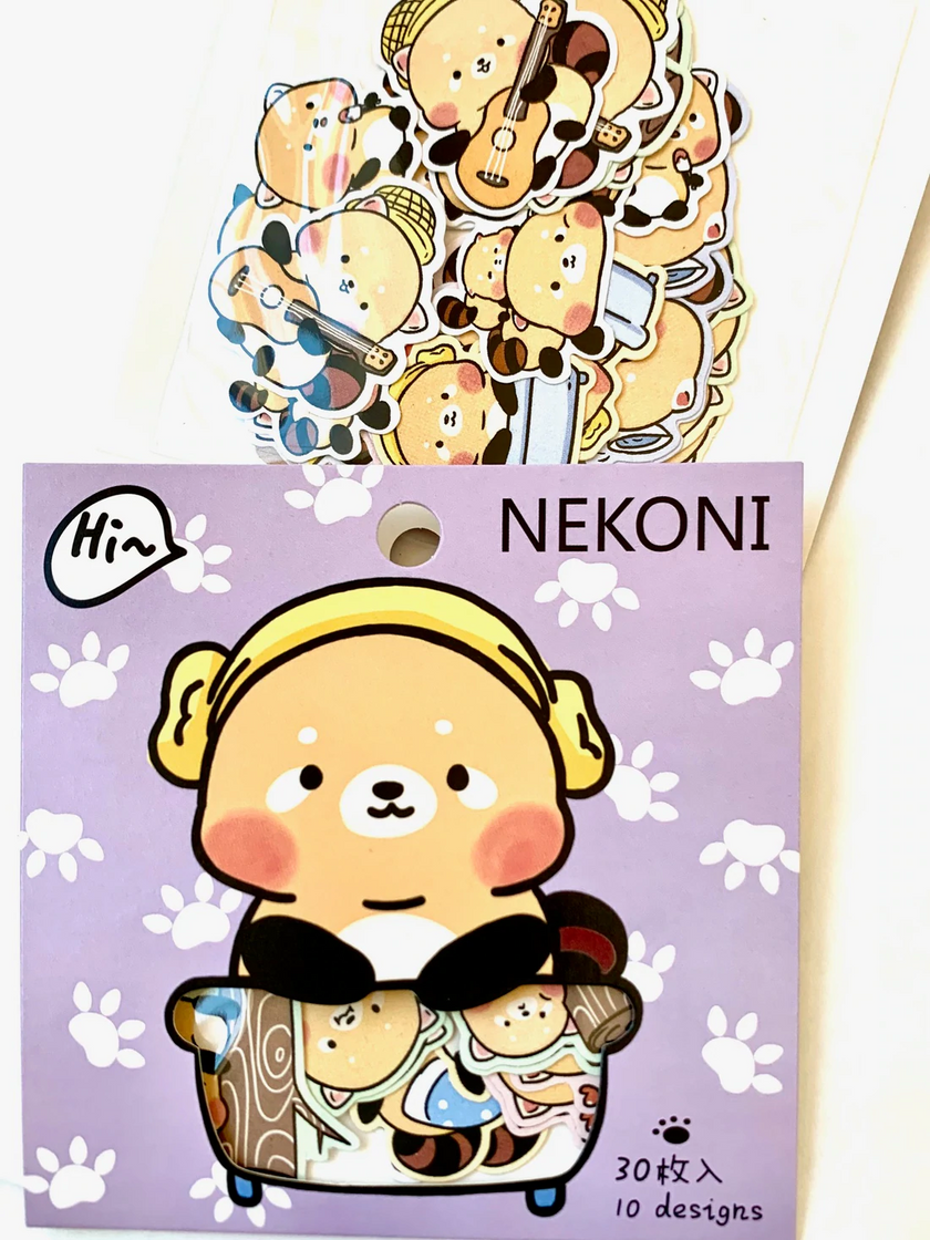 Red Panda Sticker Bag Nekoni