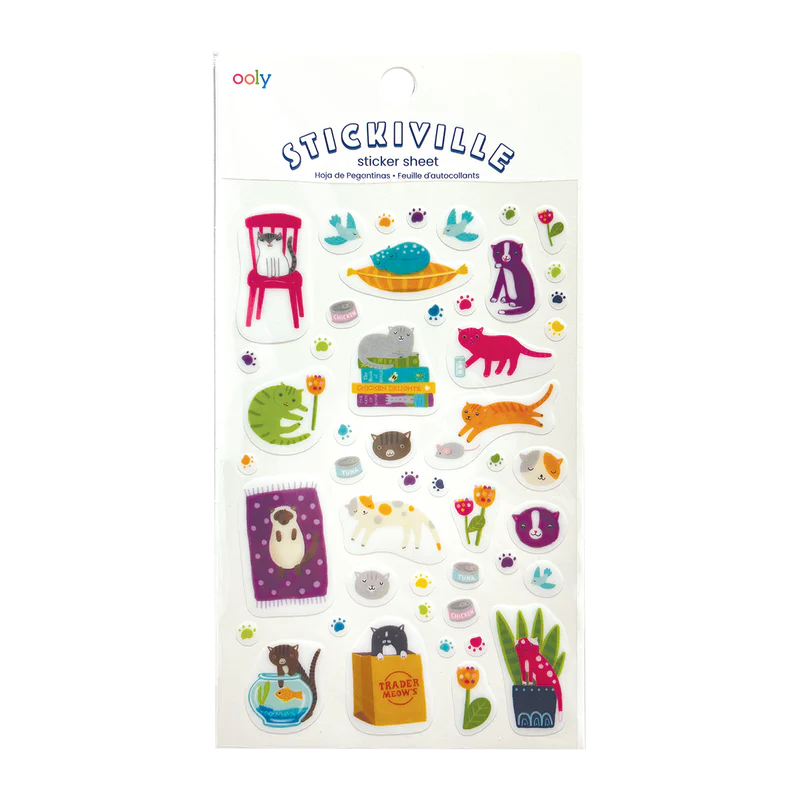 Stickiville Quirky Cat Stickers
