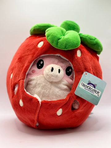 Strawberry Pig Plush Undercover 9"