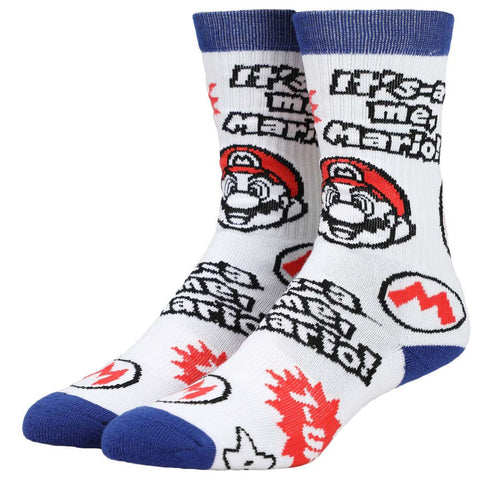 Super Mario Icon Toss Socks