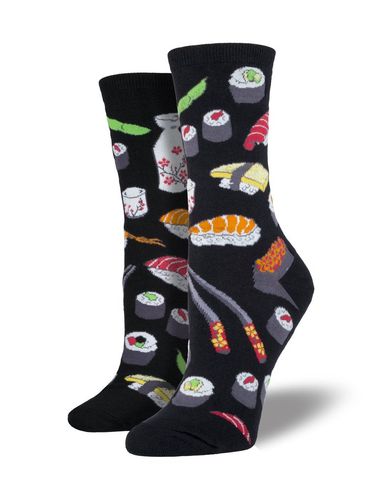 Sushi Women's Crew Socks Black