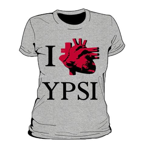 I Heart Ypsi Real Womens T-Shirt