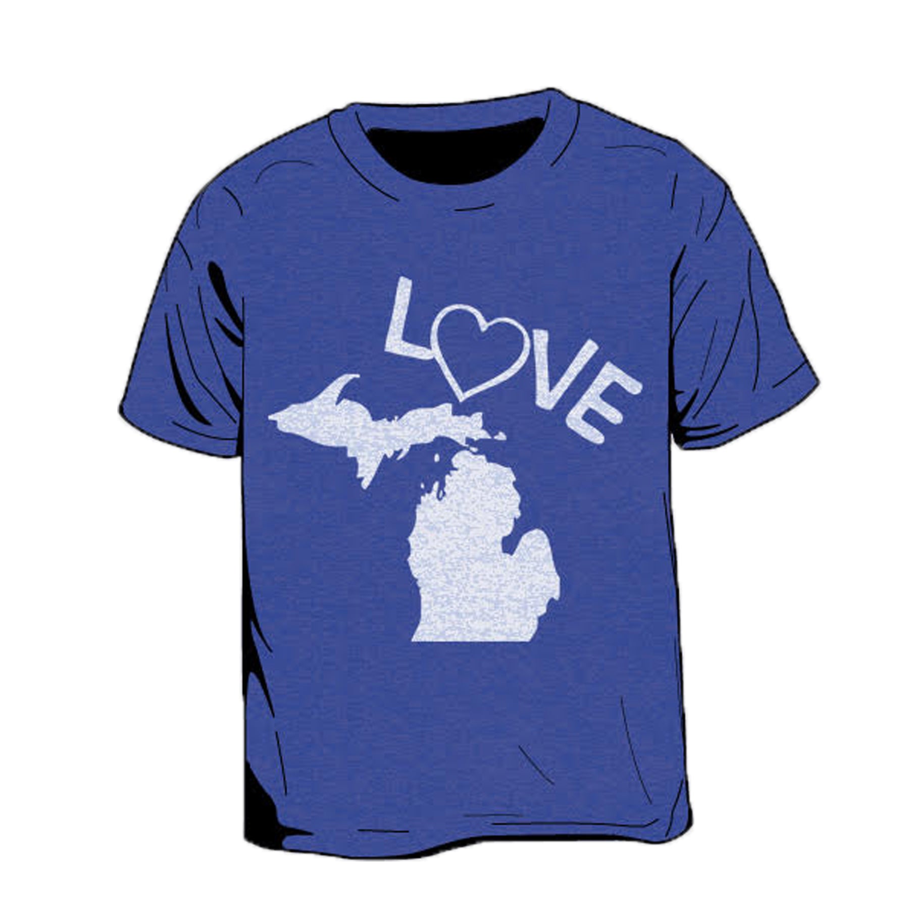 Love Michigan Kid's T-Shirt