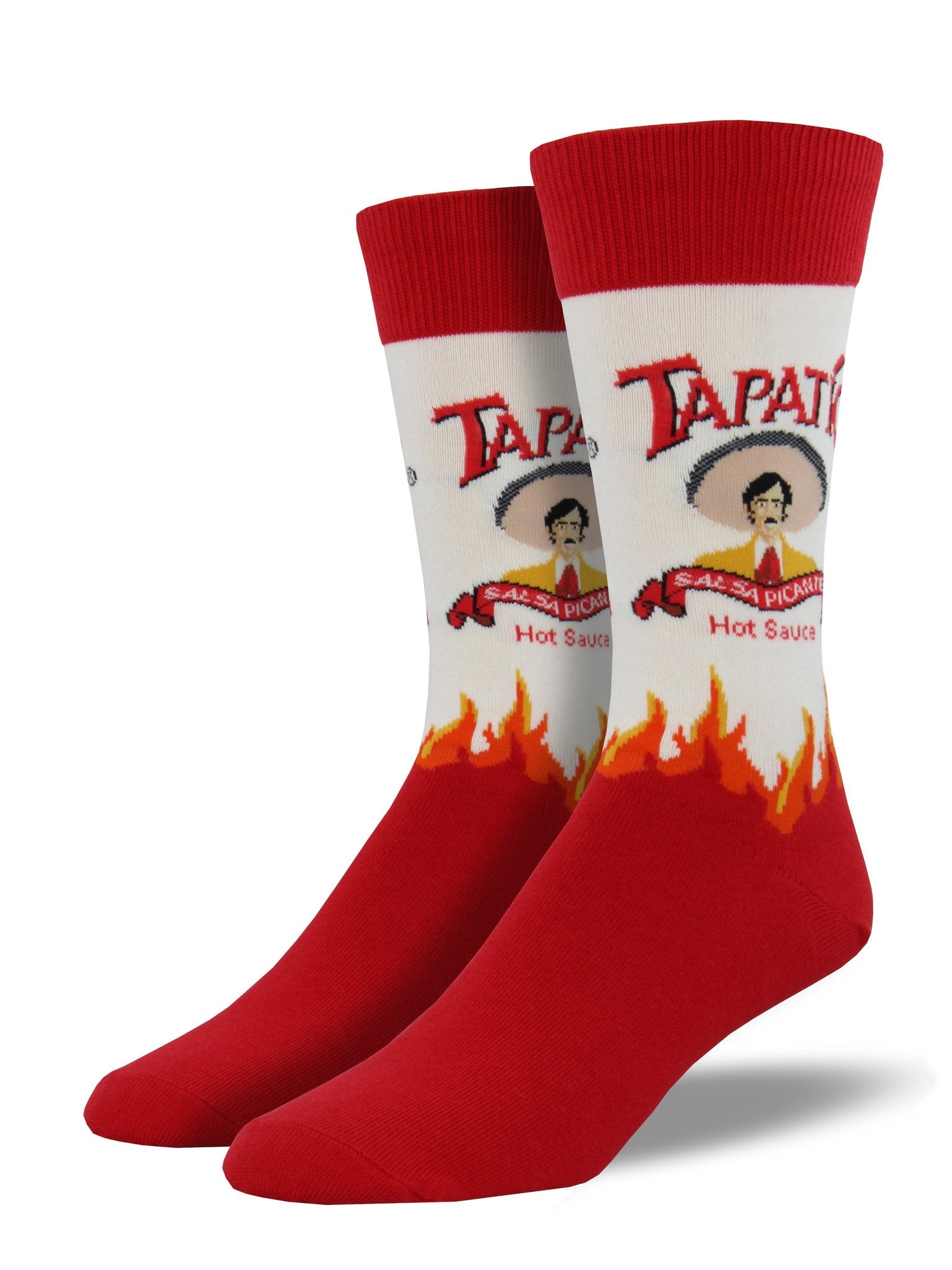 Tapatio Men's Crew Socks White