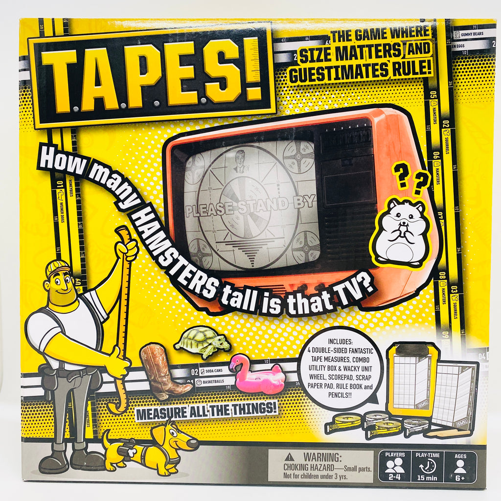 T.A.P.E.S!: A game of guessing lengths with weird measuring tapes.