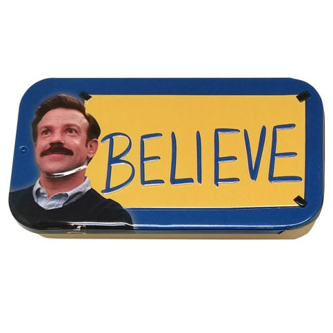 Ted Lasso Believe Blue Raspberry Candy Tin