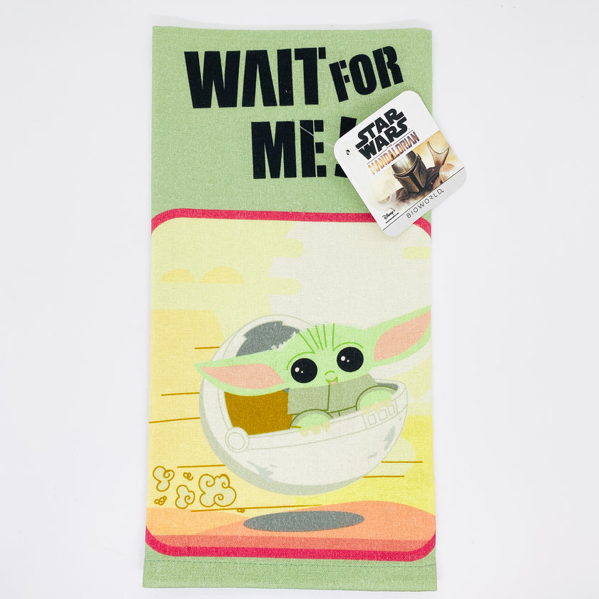 The Child Wait For Me Dish Towel Star Wars The Mandalorian