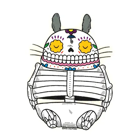 My Neighbor Totoro Sugar Skull Sticker