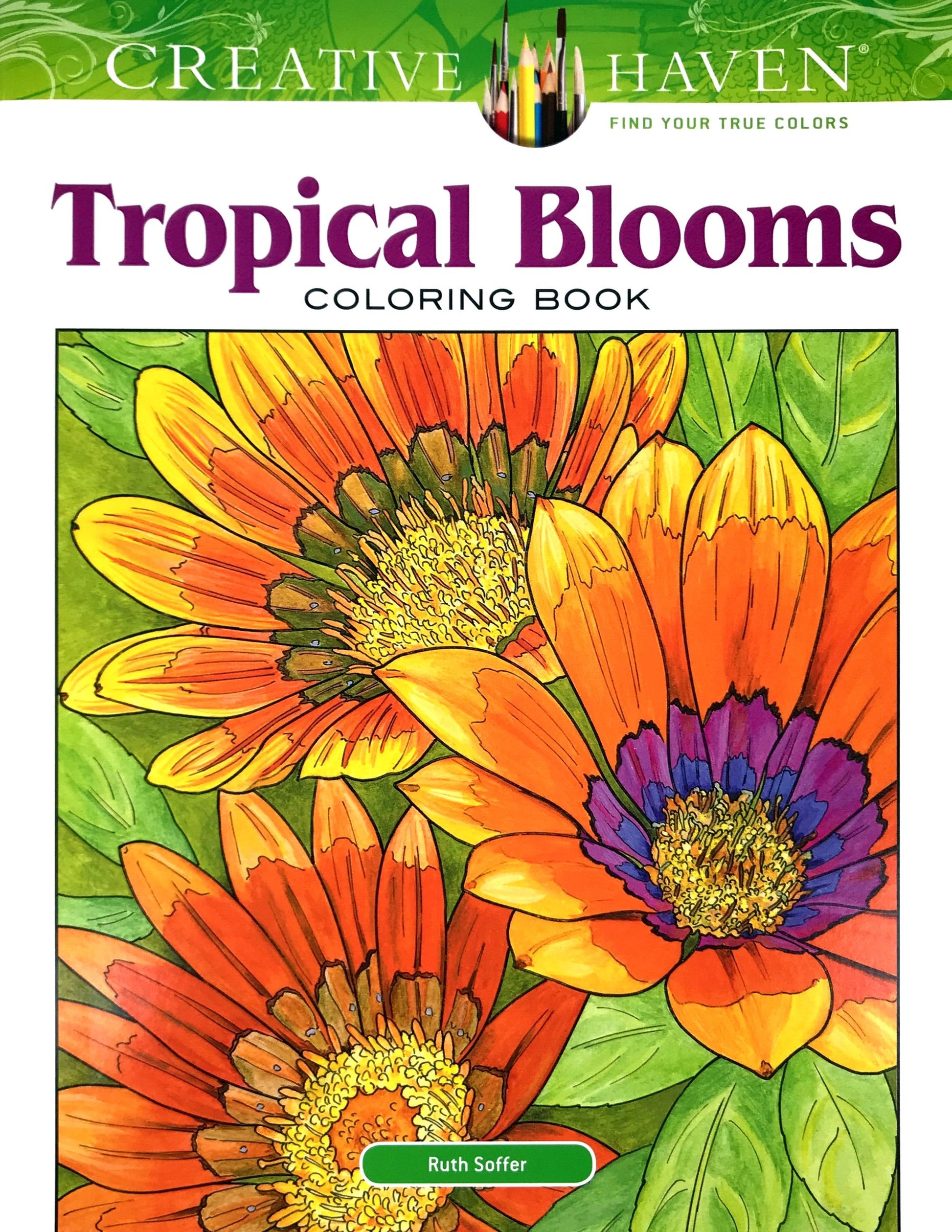 Tropical Blooms Coloring Book Creative Haven