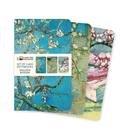 Vincent Van Gogh Blooms Set Of Three Midi Notebooks Set