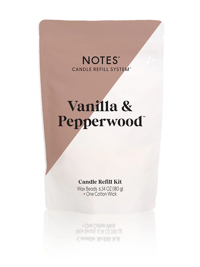 Vanilla Pepperwood Candle Refill Kit