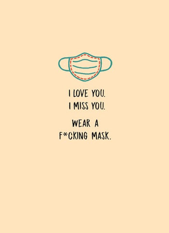Wear A Mask Greeting Card