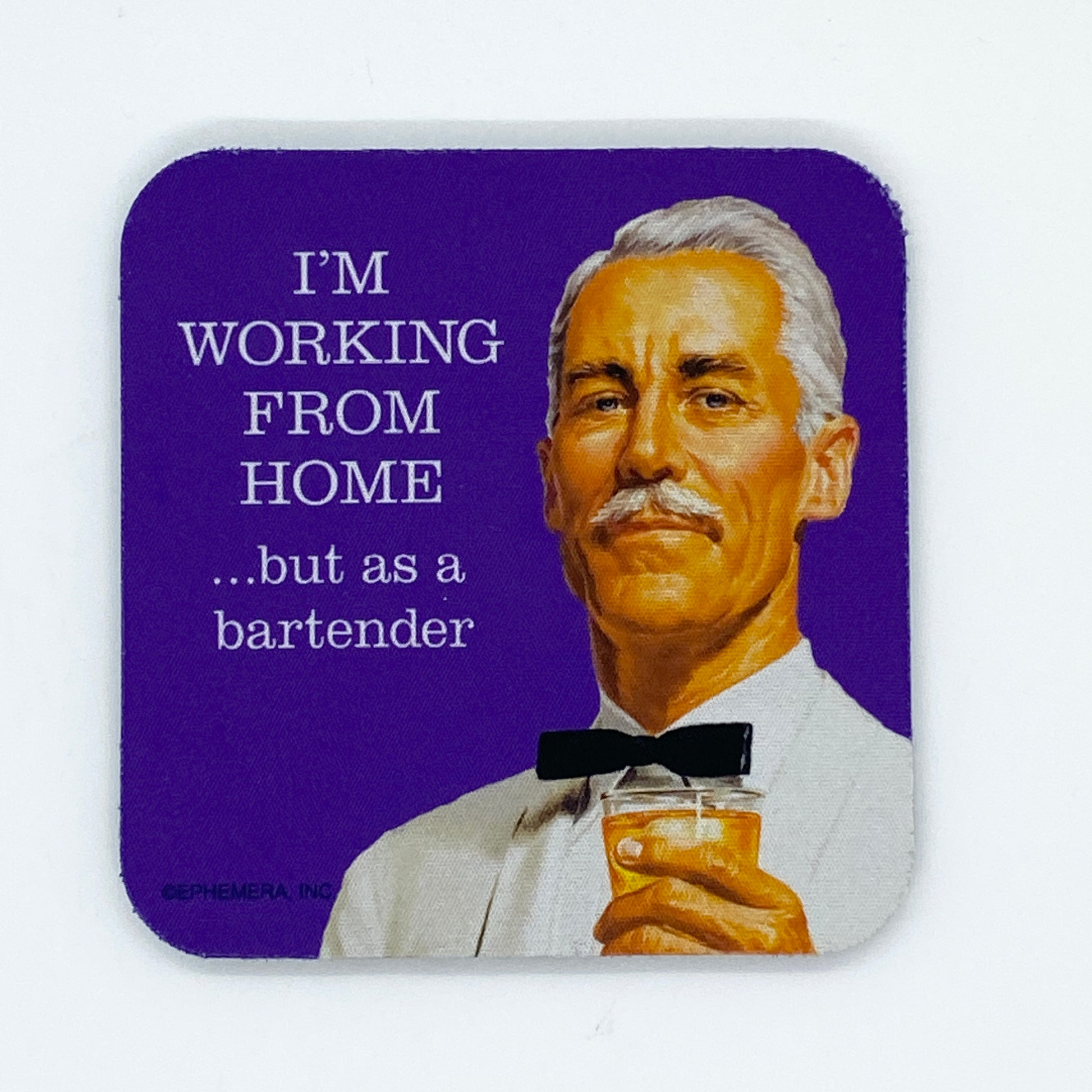 Working From Home As A Bartender Coaster