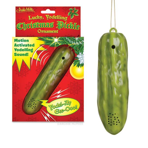 Yodeling Pickle Ornament Archie
