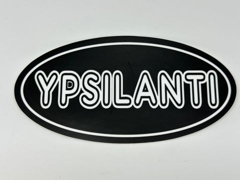Ypsilanti Oval Vinyl Sticker