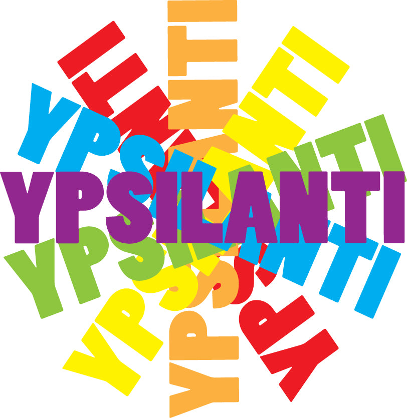 Ypsilanti Rainbow Twirl Sticker