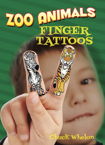 Zoo Animals Finger Tattoos