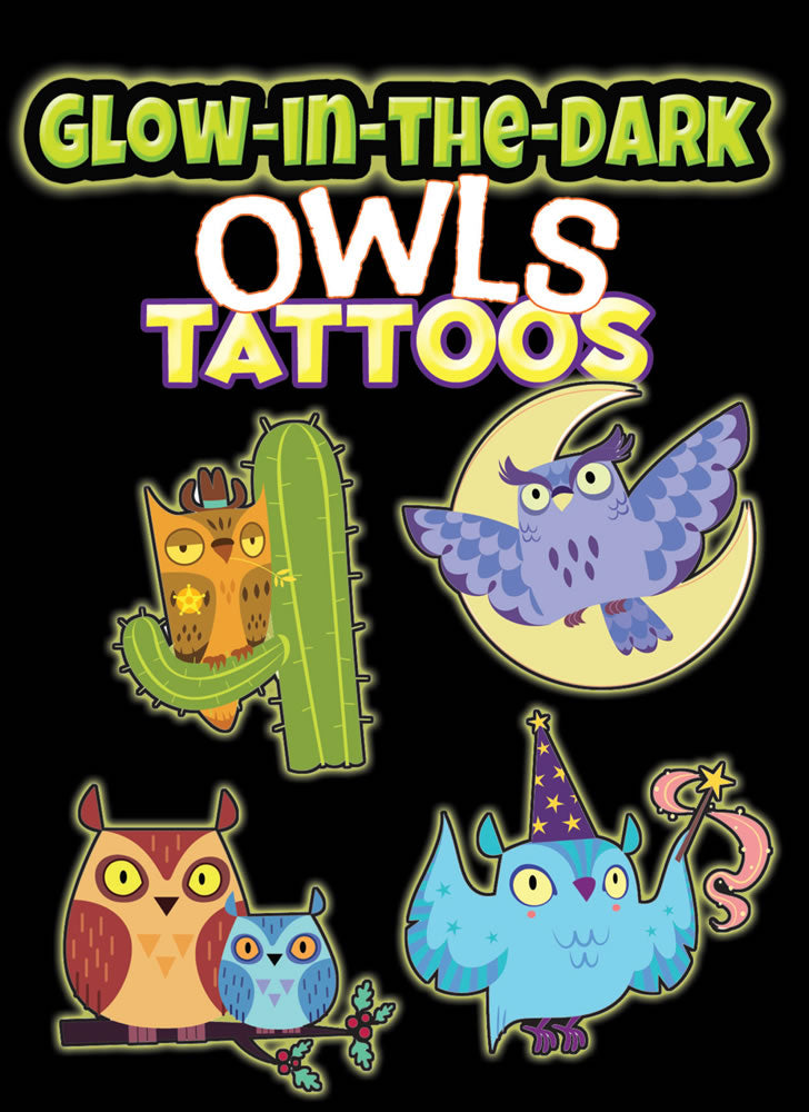 Glow Owls Tattoos